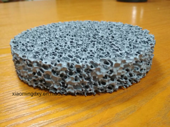 Round Sic Ceramic Foam Filter for Molten Metal Casting