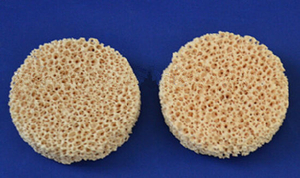Round Shape Zirconia Ceramic Foam Filter Refractory Materials for Foundry