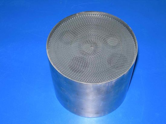 Round Racetrack Shape Metal Honeycomb Substrateb for Car (MHS)